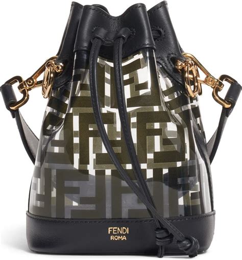 fendi pvc bucket bag white|fendi bucket bag used.